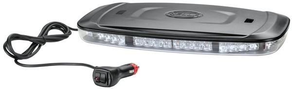 HELLA 2RL 014 565-121 LED-Warnleuchte - Mini Lightbar - 12/24V -  Magnetbefestigung - glasklar - gelb - Kabel: 2500mm - Anbau