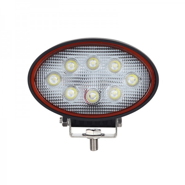 LED Arbeitsscheinwerfer, Serie Redline, Oval, 24 Watt, 12/24 Volt, Flutlicht