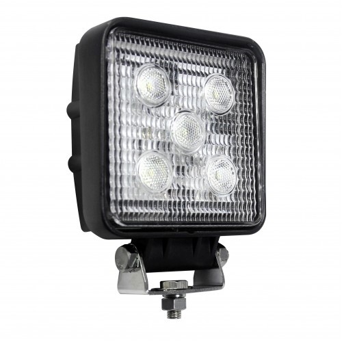 LED Arbeitsscheinwerfer, Serie 11015, Quadratisch, ECE-R10 12/24 Volt, Flutlicht