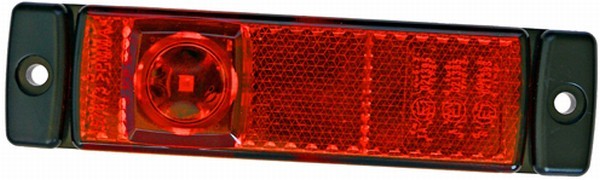 HELLA 2TM 008 645-947 Begrenzungsleuchte - LED - 24V - Anbau - Lichtscheibenfarbe: rot - Kabel: 5000