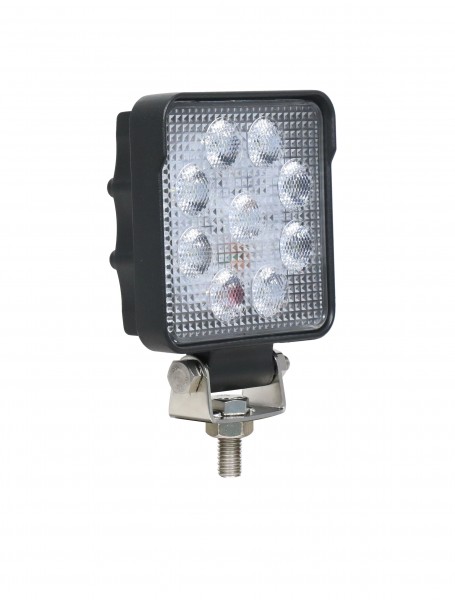 LED Arbeitsscheinwerfer, Serie 10015, Quadratisch, ECE-R23, ECE-R10 12/24 Volt, Flutlicht
