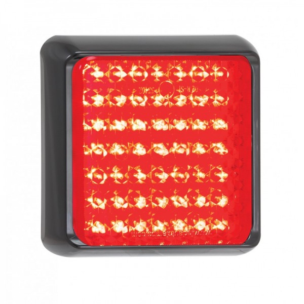 LED Bremslicht, Rücklicht, Serie 100, 12/24 Volt, 120 mm x 120 mm, ECE geprüft