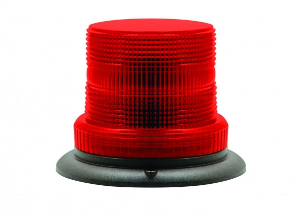 LED Kennleuchte, Festmontage, Rot, Vierfachblitz, geprüft nach ECE R10