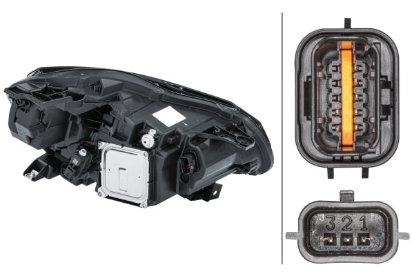 HELLA 1EX 013 930-911 LED-Hauptscheinwerfer - links - für u.a. Renault Captur I (J5_, H5_)