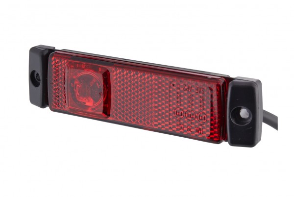 HELLA 2TM 008 645-651 Schlussleuchte - LED - 24V - Anbau - Lichtscheibenfarbe: rot - LED-Lichtfarbe: