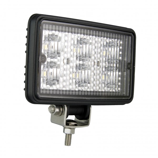 LED Arbeitsscheinwerfer, ECE R10, Gehäuse Schwarz, Rund, 12 Watt