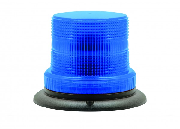 LED Kennleuchte, Festmontage, Blau, Vierfachblitz, geprüft nach ECE R10