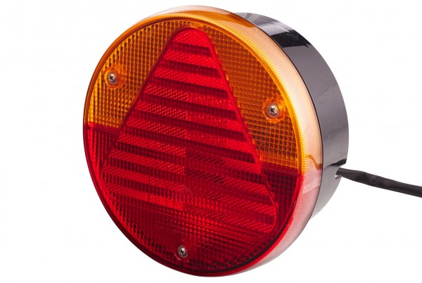HELLA 2VA 012 497-101 Heckleuchte - 12V - Lichtscheibenfarbe: rot/gelb - Kabel: 800mm - Stecker: Fla