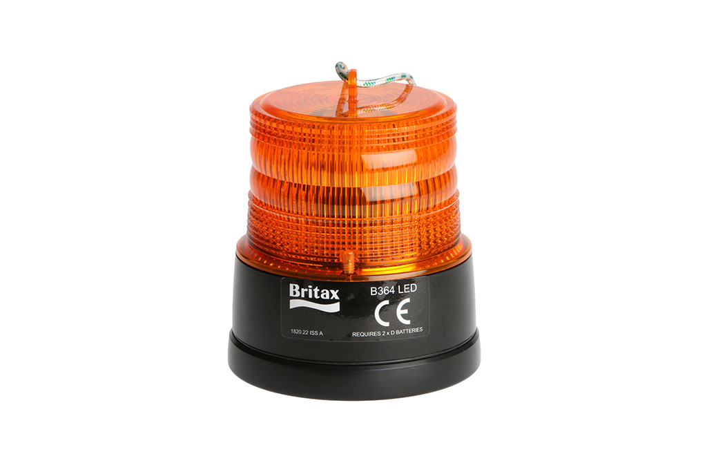 AKKU Rundumleuchte LED mit Magnet orange Warnleuchte 7 Leuchtmodis