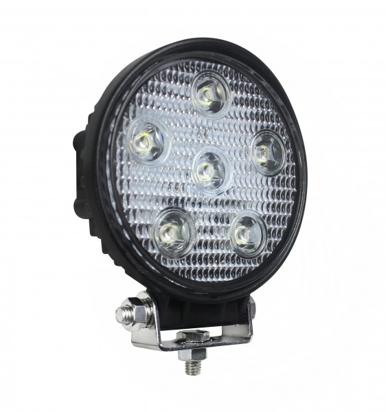 LED Arbeitsscheinwerfer, Serie 11118, Rund, ECE-R10 12/24 Volt, Flutlicht