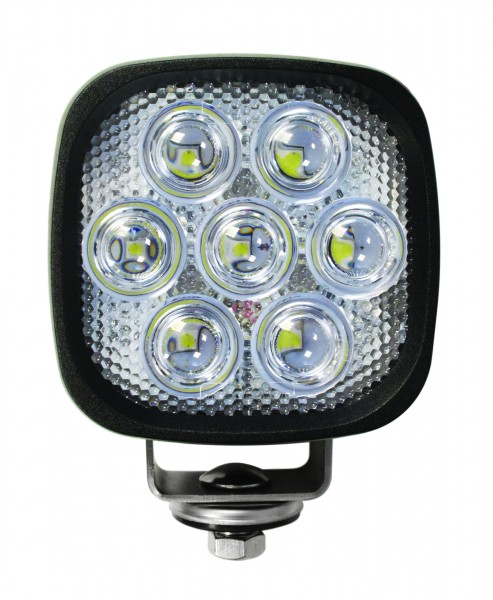 LED Arbeitsscheinwerfer, Serie 11235, Quadratisch, ECE-R10 12/24 Volt, Flutlicht