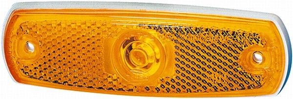 HELLA 2PS 962 964-018 Seitenmarkierungsleuchte - 24V - Einbau - Lichtscheibenfarbe: gelb - links/rec