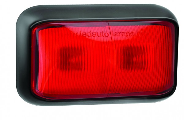LED Schlussleuchte, Rücklicht, Rot , Serie 58, 12/24 Volt, baetz Truck & Trailer Stecksystem