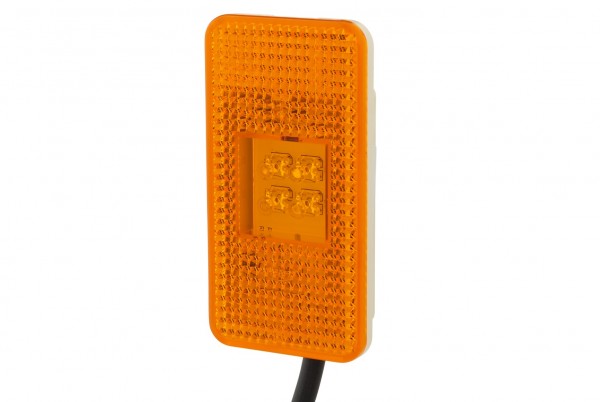 HELLA 2PS 007 972-011 Seitenmarkierungsleuchte - LED - 24V - Einbau - LED-Lichtfarbe: gelb - Kabel: