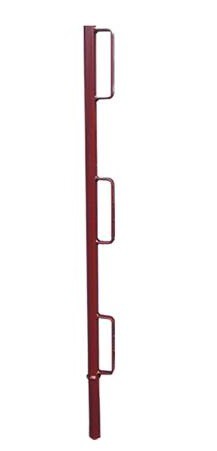 Schake Geländerpfosten für "Compakt S" Faltgerüstbock | Ausführung: braun lackiert