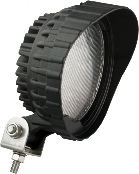 LED Arbeitsscheinwerfer, rund, Serie 7450, Gehäuse schwarz, 12 Volt, Flutlicht
