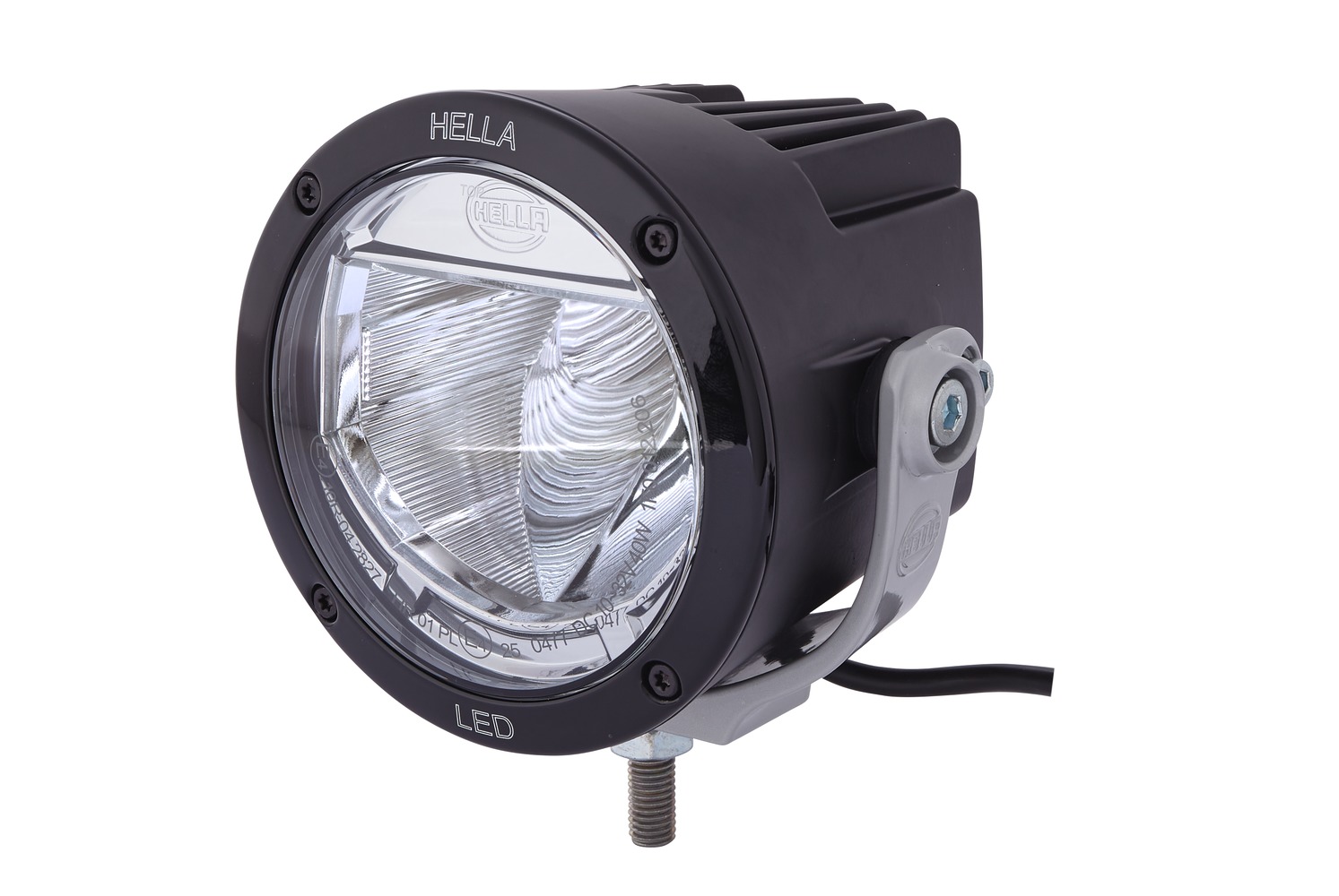 HELLA 1F0 012 206-011 LED-Fernscheinwerfer - Luminator X LED - 12/24V -  Referenzzahl: 37.5 - Anbau - Lichtscheibenfarbe: glasklar