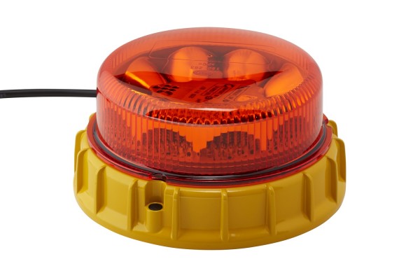 HELLA 2XD 011 557-601 LED-Rundumkennleuchte - K-LED 2.0 - 12/24V - gelb - geschraubt - gelb - Kabel: