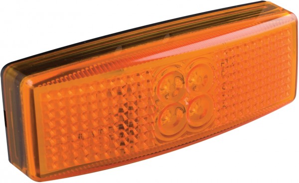Amber Side Marker Lamp, 2 Pin Female Termi l - 12/24V