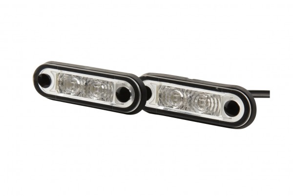 HELLA 2XA 959 790-401 Umrissleuchte - LED - 12/24V - Einbau - Lichtscheibenfarbe: glasklar - Kabel: