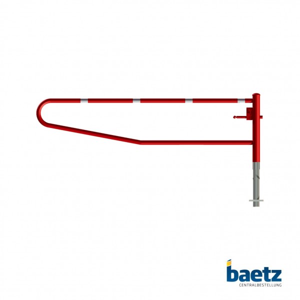 Schake Drehbare Gatterschranke, horizontal schwenkbar | Breite: 1500 mm | Schließsystem: Vorhangschl
