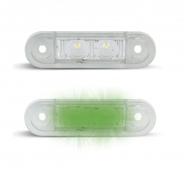 LED Markierungsleuchte, Grün, Serie 7922, 12/24 Volt, ECE-R10