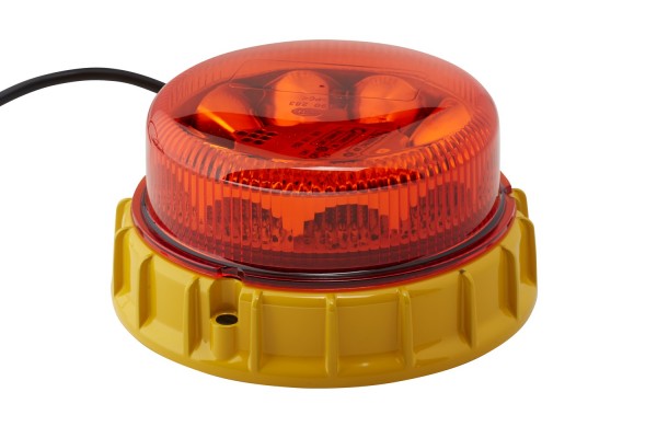 HELLA 2XD 011 557-001 LED-Blitz-Kennleuchte - K-LED Mining - 12/24V - gelb - Anbau/geschraubt - gelb