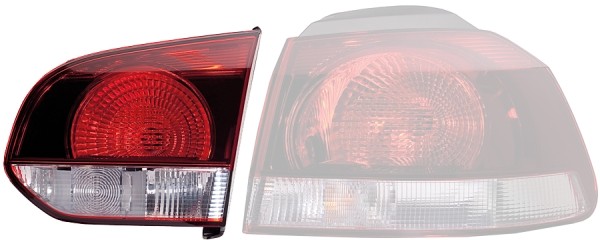 HELLA 2TZ 009 923-141 Heckleuchte - Glühlampe - innerer Teil - rechts - für u.a. VW Golf VI (5K1)
