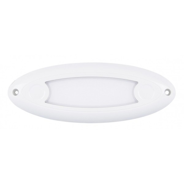 LED Innenraumleuchte, Small Oval, Serie 16606, 27 LED, Rahmen weiß, 12/24 Volt