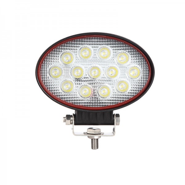 LED Arbeitsscheinwerfer, Serie Redline, Oval, 39 Watt, 12/24 Volt, Flutlicht
