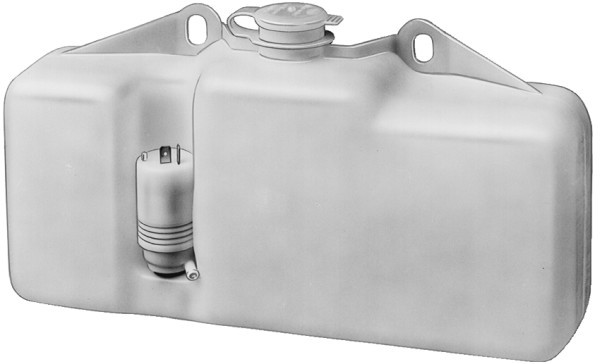 HELLA 8BW 003 443-008 Waschwasserbehälter, Scheibenreinigung - 12V - Inhalt: 3l - Monopumpe - weiß