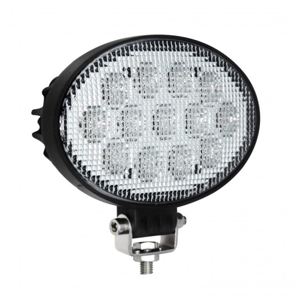 LED Arbeitsscheinwerfer, Serie 14439, Oval, ECE-R10, 12/24 Volt, Flutlicht