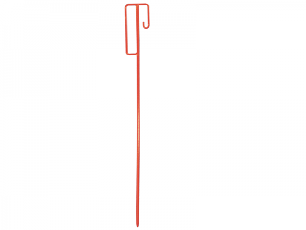 Schake Laterneneisen, 10 Stück, rot lackiert, zwei Ausführungen | Ausführung: mit UVV-Bügel