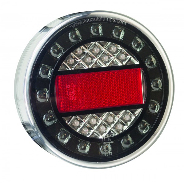 LED MaxiLamp mit Bremslicht, Blinker, Rücklicht, rechteckiger Reflektor