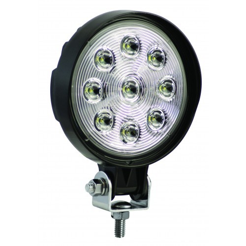 LED Arbeitsscheinwerfer, Serie 12227, Rund, ECE-R10 12/24 Volt, Flutlicht