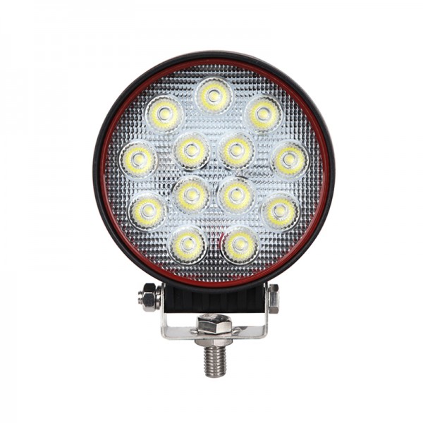 LED Arbeitsscheinwerfer, Serie Redline, Rund, 39 Watt, 12/24 Volt, Flutlicht